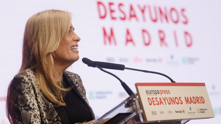 Albert protagoniza el desayuno informativo organizado por Europa Press La consejera Rocío Albert durante el desayuno