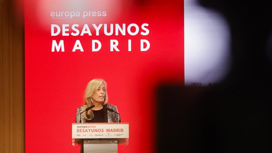 Albert protagoniza el desayuno informativo organizado por Europa Press La consejera Rocío Albert durante el desayuno