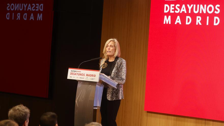 Albert protagoniza el desayuno informativo organizado por Europa Press La consejera Rocío Albert durante el desayuno