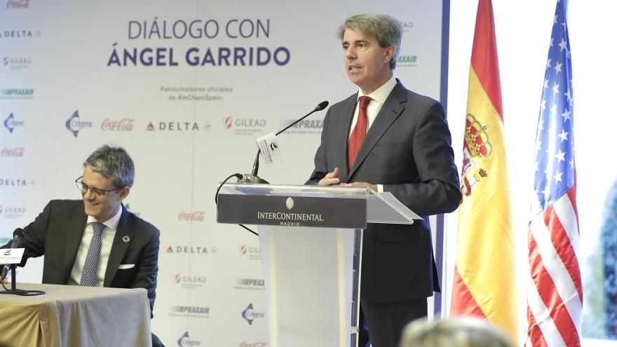 Ángel Garrido durante su intervención en el acto