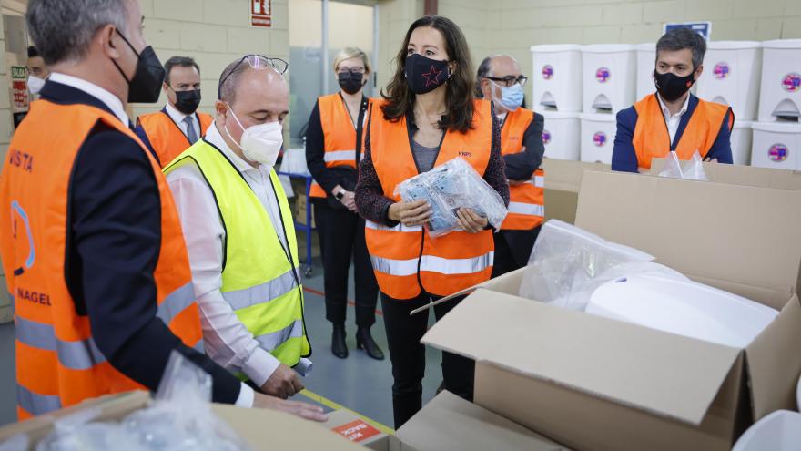 Supervisamos el material anti COVID-19 que se empleará durante la jornada electoral del próximo 4 de mayo.