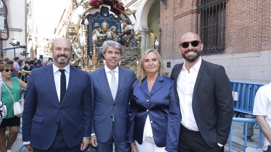 Garrido, Rollán, Gonzalo y de los Santos han asistido a los actos conmemorativos de la festividad de la Virgen de la Paloma