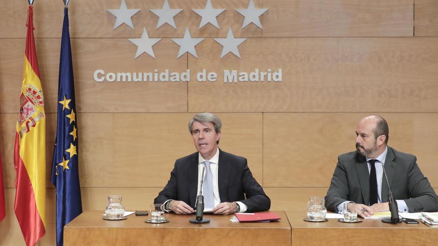 Ángel Garrido durante la rueda de prensa