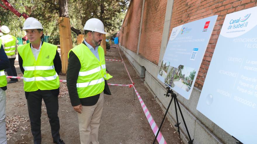 El presidente en funciones de la Comunidad de Madrid, Pedro Rollán, en las instalaciones que tiene Canal de Isabel II en la calle de Bravo Murillo