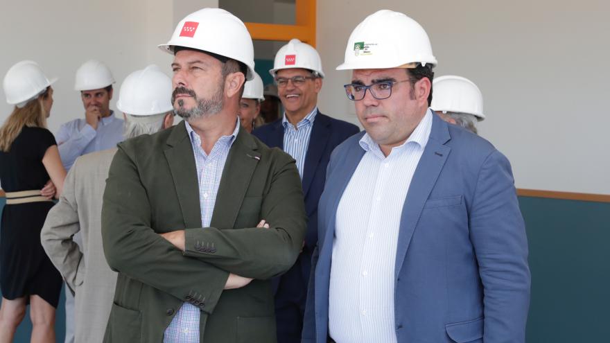 Pedro Rollán visita las obras de construcción del nuevo instituto bilingüe Isabel la Católica 