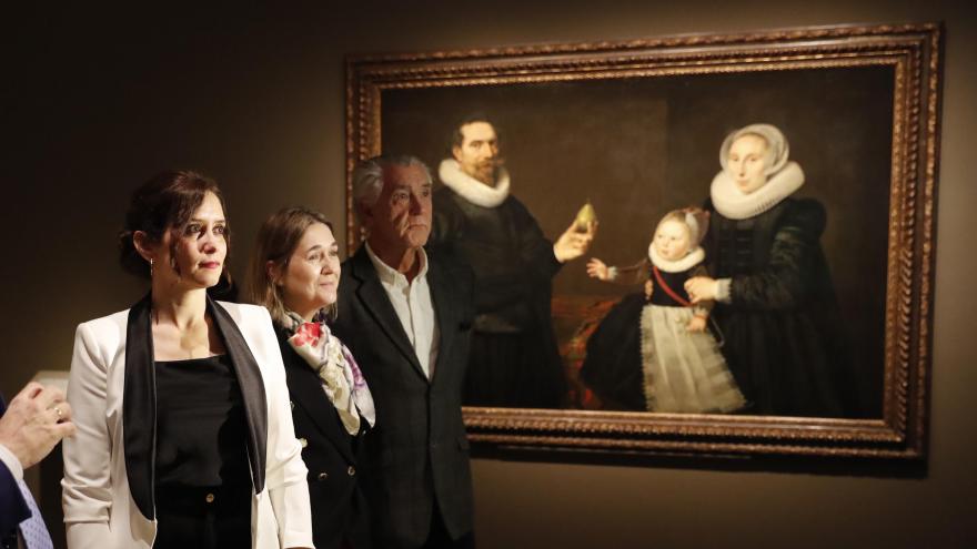 Diaz Ayuso durante la visita
