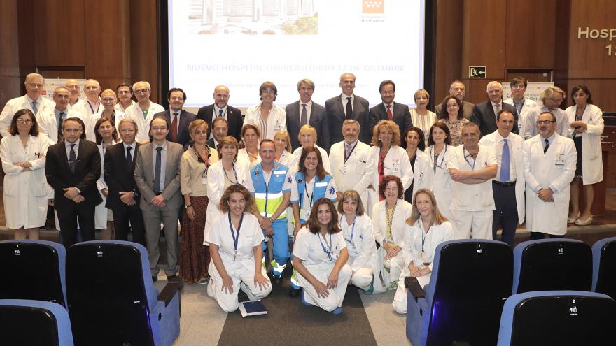 El presidente de la Comunidad de Madrid, Ángel Garrido ha presentado la culminación del proyecto de remodelación del Hospital Universitario 12 de Octubre