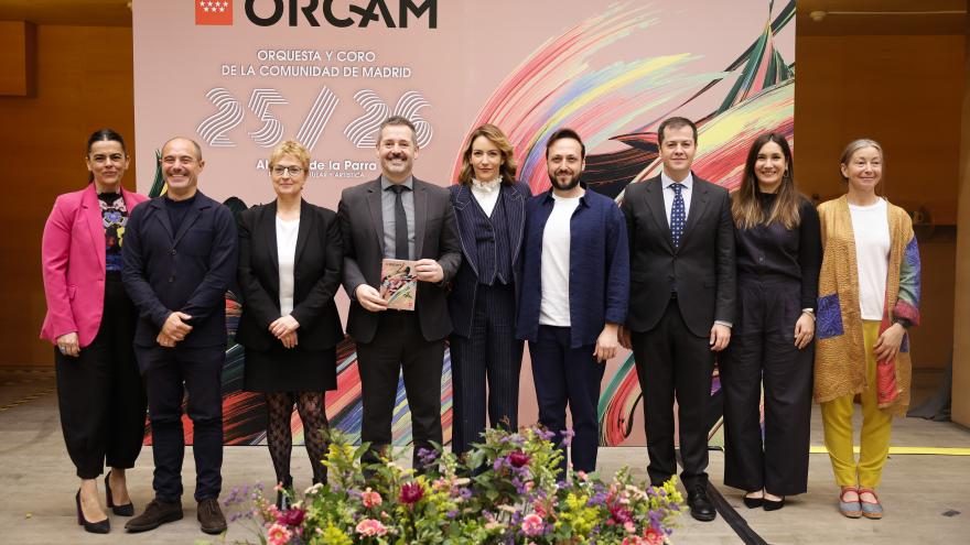 El consejero Mariano de Paco Serrano durante la presentación de la temporada de la ORCAM