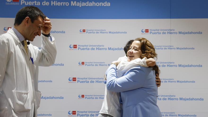 La consejera Fátima Matute en el Hospital Puerta de Hierro