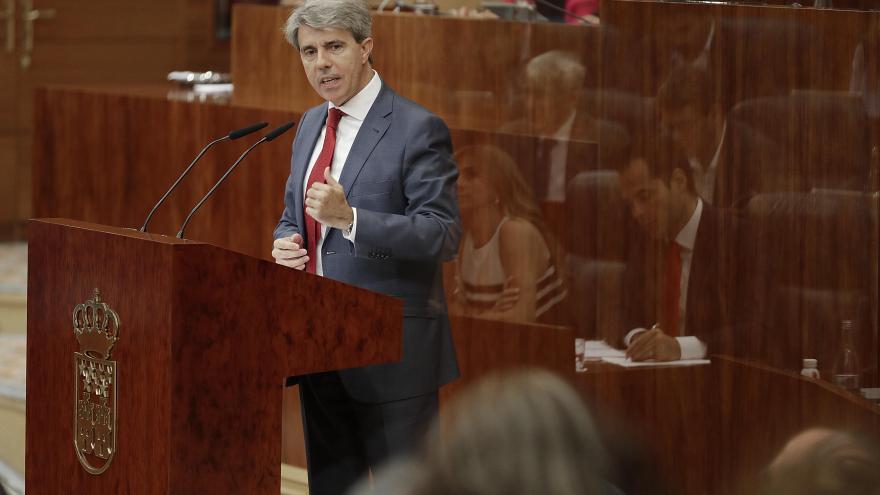 El presidente regional, Ángel Garrido, durante su intervención en la segunda jornada del Debate del Estado de la Región 2018