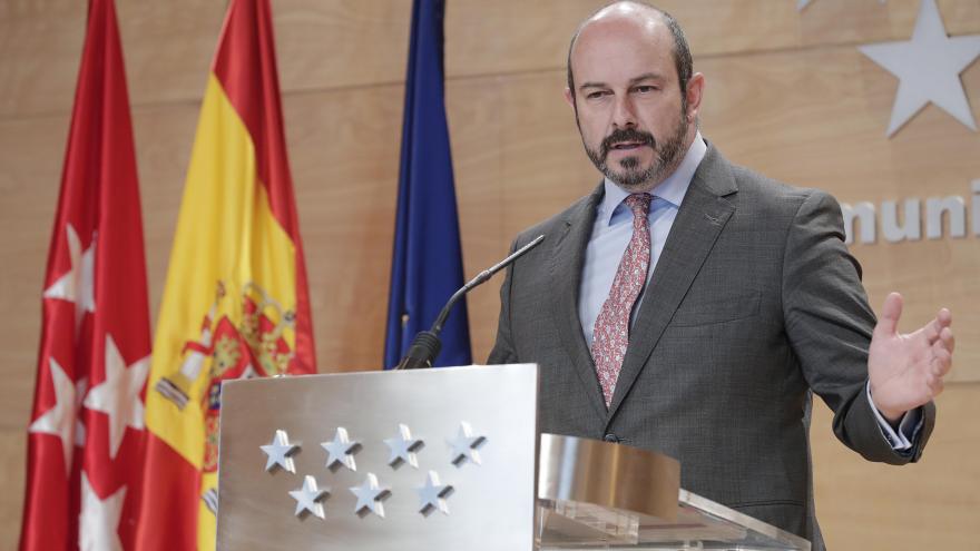 Pedro Rollán en el Consejo de Gobierno de la Comunidad de Madrid