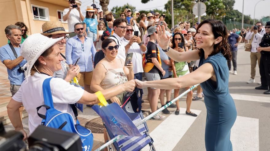 La presidenta Isabel Díaz Ayuso en el Festival Aéreo Aire 25