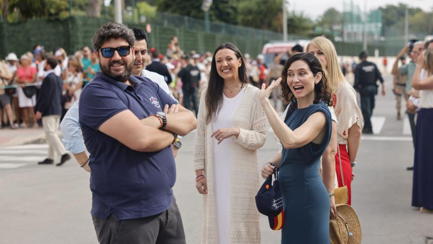 La presidenta Isabel Díaz Ayuso en el Festival Aéreo Aire 25