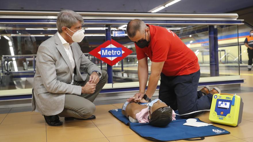 Ángel Garrido durante el acto