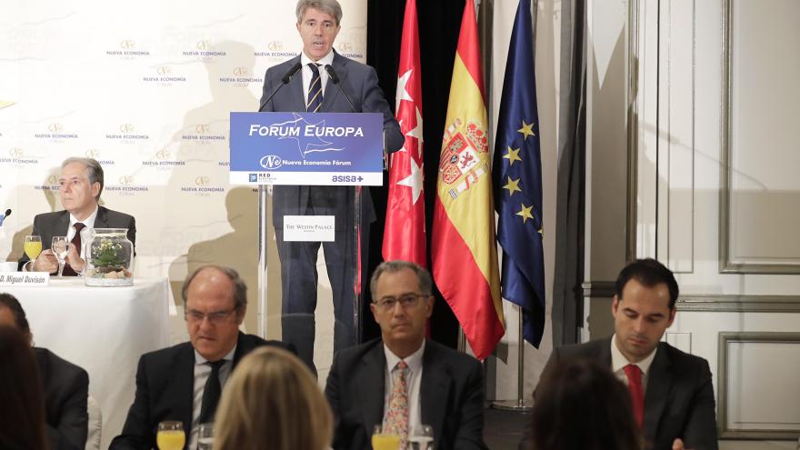 Ángel Garrido durante su intervención en el acto