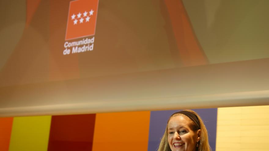 La consejera Ana Dávila durante la entrega de los Premios Enrique Maya