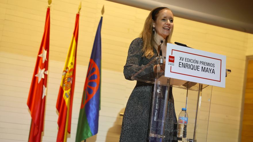 La consejera Ana Dávila durante la entrega de los Premios Enrique Maya