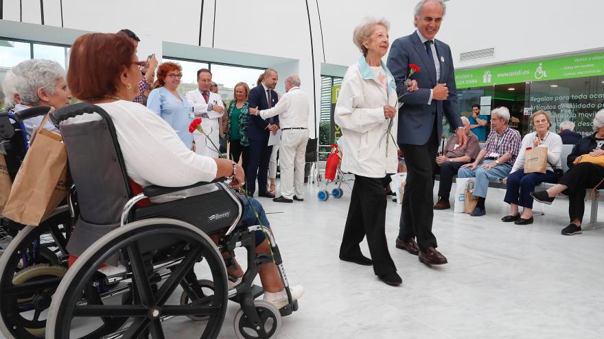 imagen de Enrique Ruiz Escudero durante la celebración del Día de las Personas de Edad