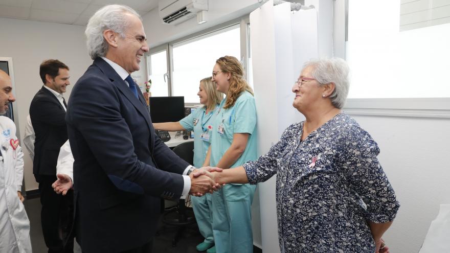 Ruiz Escudero durante la visita