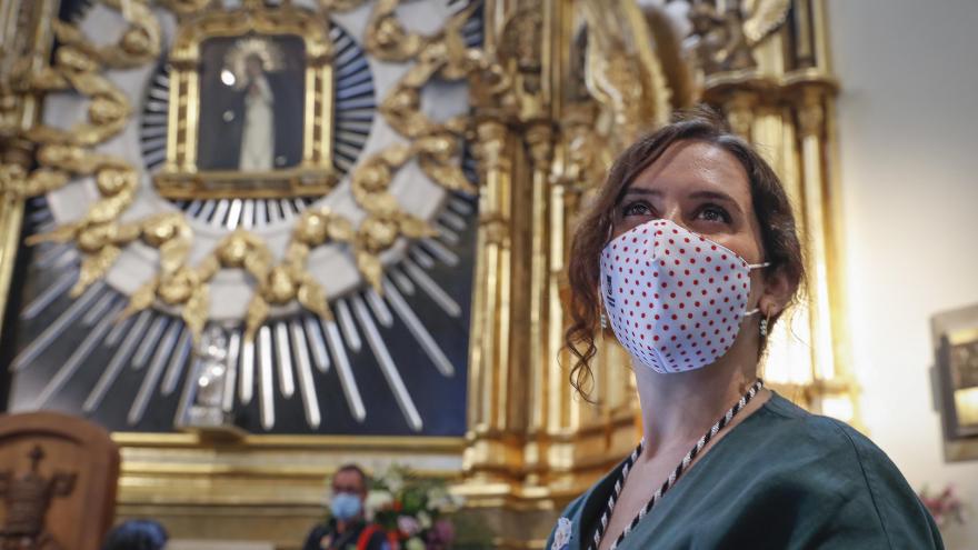 Isabel Díaz Ayuso asiste a la celebración de la festividad de la Virgen de la Paloma