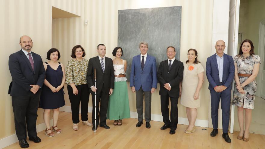 Garrido durante la reunión con el Tercer Sector