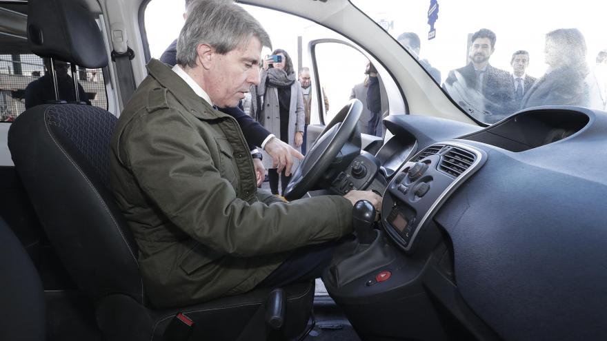 Ángel Garrido en un momento de la visita