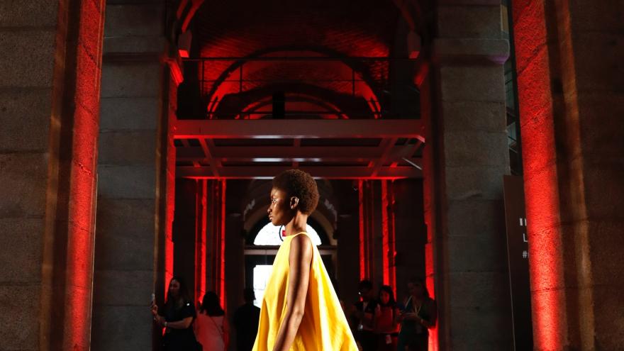 Presentación de la última creación del diseñador Pedro del Hierro para la Primavera-Verano 2020 en la Mercedes-Benz Fashion Week