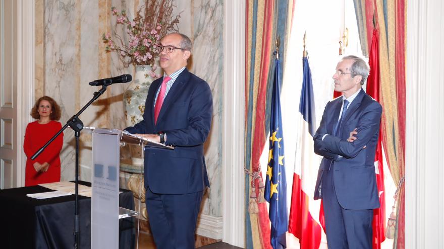 Van Grieken durante su intervención