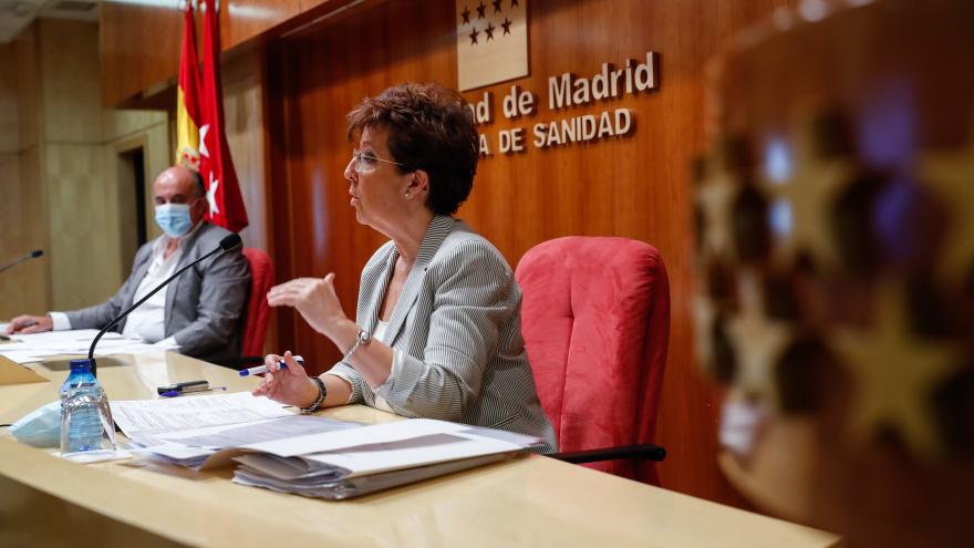 Elena Andradas en rueda de prensa