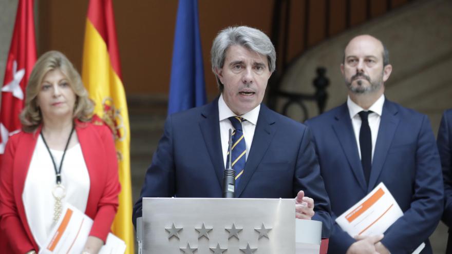 Ángel Garrido en la rueda de prensa posterior al Consejo de Gobierno Ángel Garrido en la rueda de prensa posterior al Consejo de Gobierno