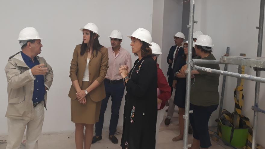 Dolores Moreno ha visitado las obras de ampliación de la Agencia