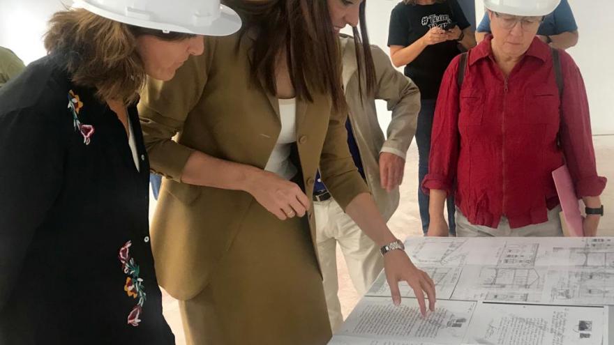 Dolores Moreno ha visitado las obras de ampliación de la Agencia