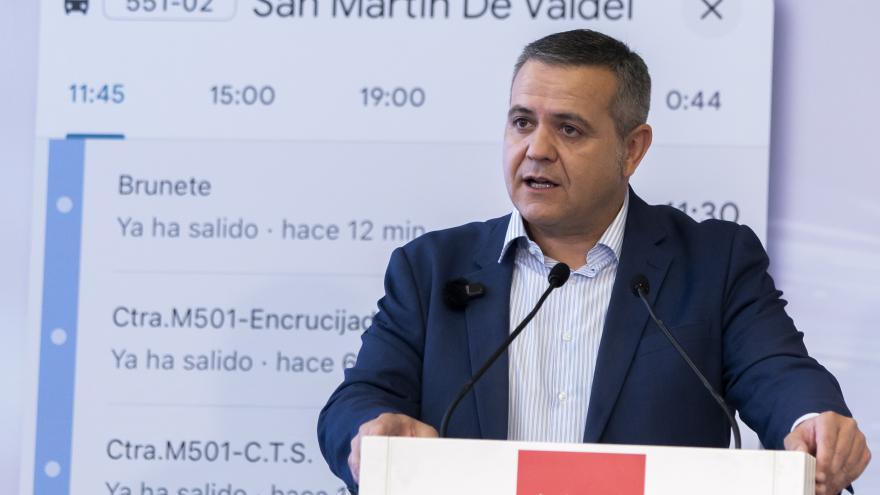 El consejero Jorge Rodrigo durante la presentación