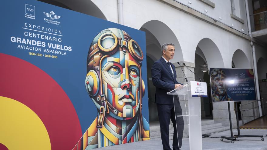 El consejero Carlos Novillo durante la presentación