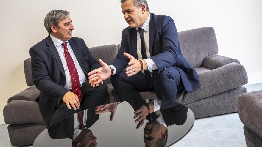 El consejero Jorge Rodrigo durante la jornada 