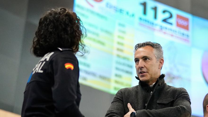 Carlos Novillo en un momento de su visita a la sede de ASEM112