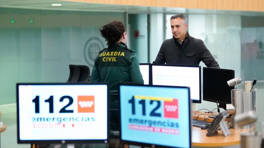 Carlos Novillo en un momento de su visita a la sede de ASEM112
