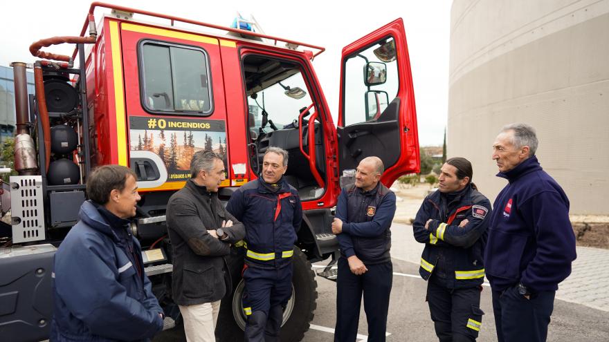 Carlos Novillo en un momento de su visita a la sede de ASEM112