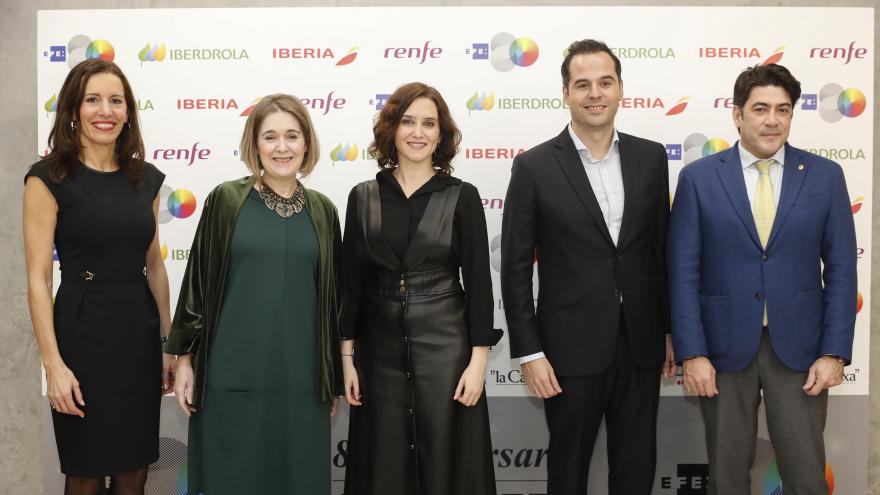 Díaz Ayuso en el 80 aniversario de EFE