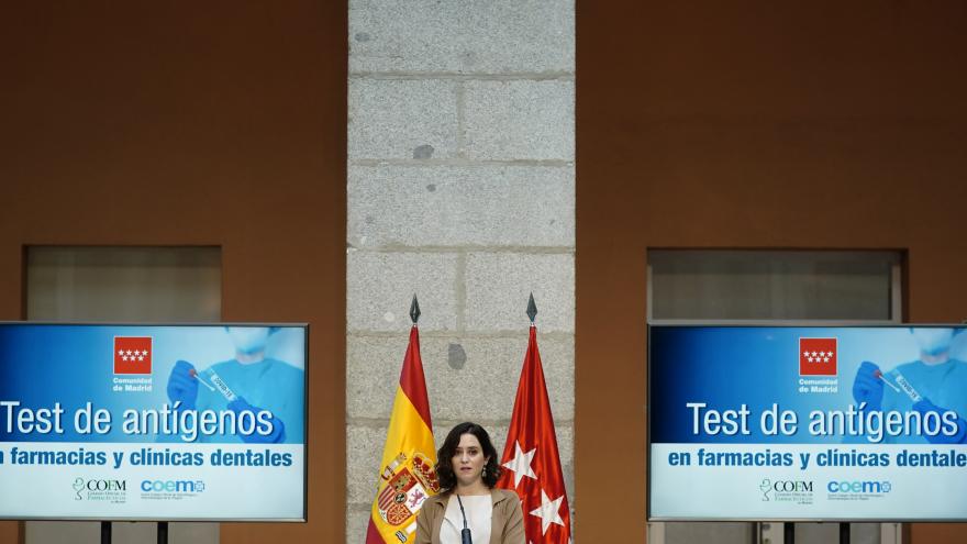 Díaz Ayuso test de antígenos