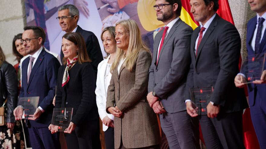 La consejera Rocío Albert durante la entrega de los VI Reconocimientos y Menciones en Prevención de Riesgos Laborales