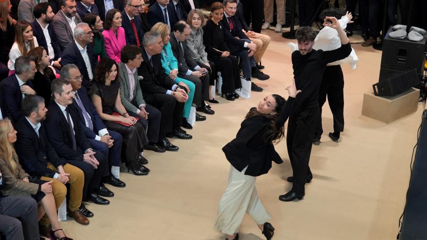 La presidenta Isabel Díaz Ayuso en el acto del Día de Madrid en FITUR 2025