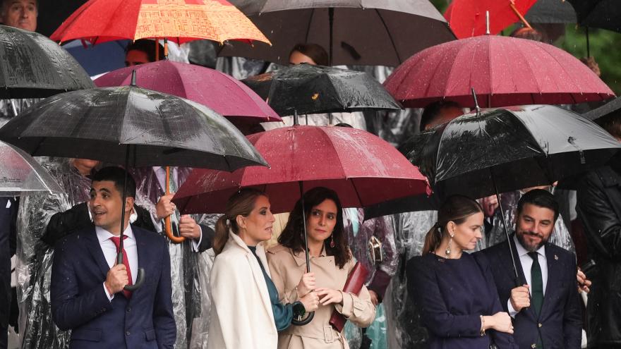 La presidenta Isabel Díaz Ayuso en los actos del Día de la Fiesta Nacional