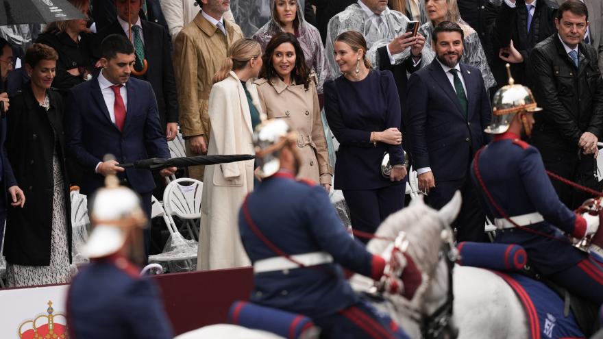 La presidenta Isabel Díaz Ayuso en los actos del Día de la Fiesta Nacional