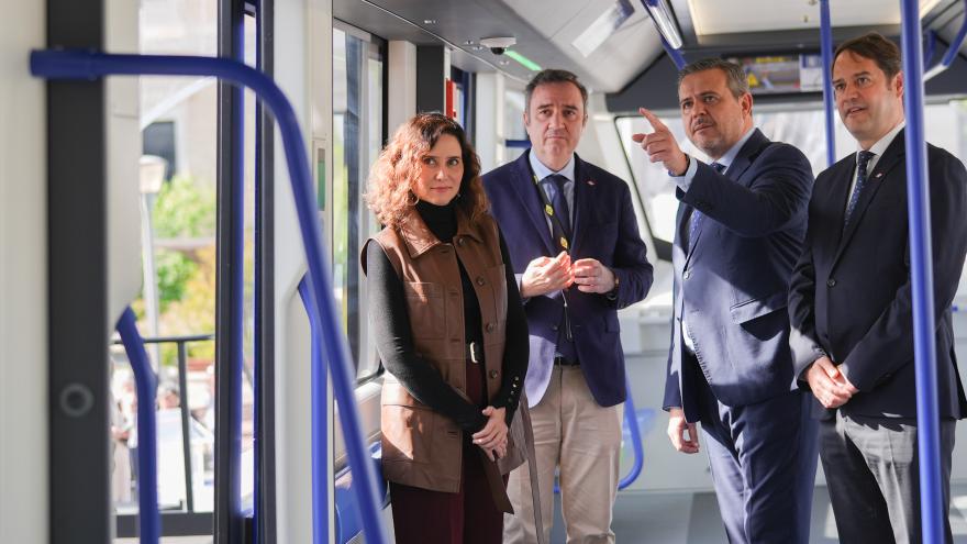 Díaz Ayuso presenta el Tren del Futuro del Metro de Madrid La presidenta Isabel Díaz Ayuso durante la presentación del Tren del Futuro de Metro