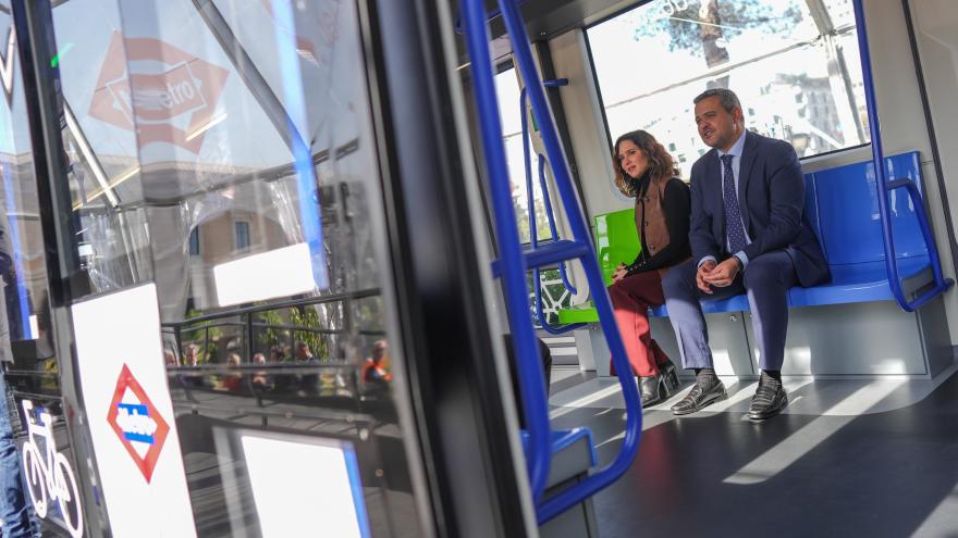 Díaz Ayuso presenta el Tren del Futuro del Metro de Madrid La presidenta Isabel Díaz Ayuso durante la presentación del Tren del Futuro de Metro