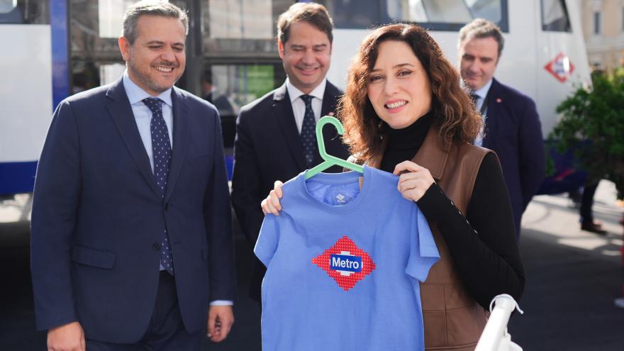Díaz Ayuso presenta el Tren del Futuro del Metro de Madrid La presidenta Isabel Díaz Ayuso durante la presentación del Tren del Futuro de Metro
