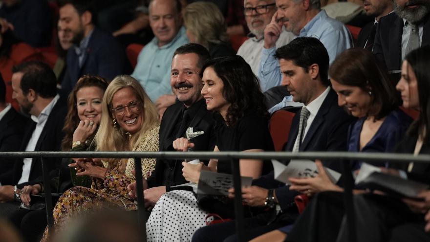 La presidenta Isabel Díaz Ayuso durante el estreno del Ballet Español 