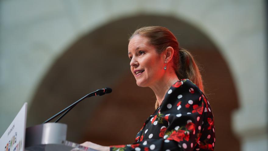 La consejera Ana Dávila durante la entrega de los Premios Talento Joven