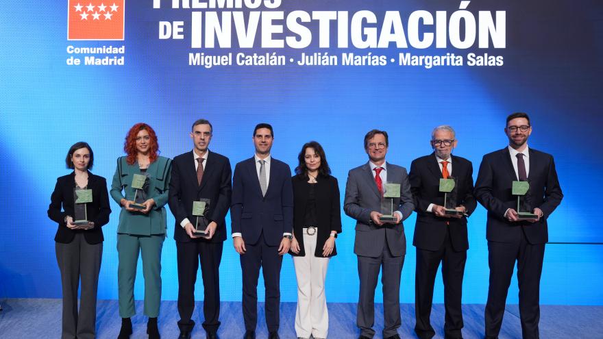 El consejero Emilio Viciana durante la entrega de los Premios de Investigación